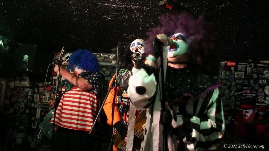 Three clown punks