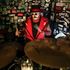 Zambozo playing drums