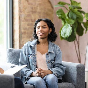 female feeling hope after cbt therapy for depression or anxiety from parentification feeling stuck