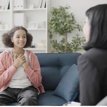 teen having cbt therapy for school anxiety, social anxiety, GAD, depression, hopwlessness, adhd