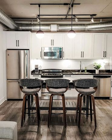 Painted Walls and Kitchen Cabinets
