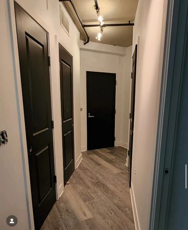 Door painting. 