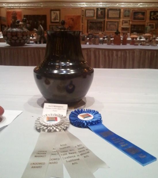 Black Bear Paw Water Jar - Indian Arts Fund Award Excellence in Traditional Arts - First Place Div A