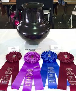 Black Bear Paw Water Jar received 2015 Best of Class, Division First Place, (2) Judges Choice awards