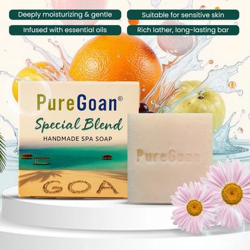 PureGoan handmade spa soap for naturally nourished skin.