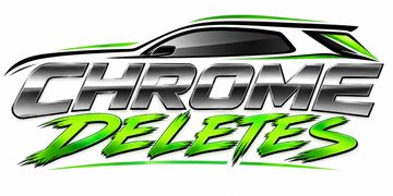 Logo of Chrome Deletes with a car silhouette.