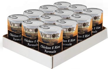 Victor Super Premium Dog Food – Chicken and Rice Formula Pâté – Canned Wet Adult Dog and Puppy Food 