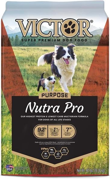 Victor Super Premium Dog Food – Purpose - Nutra Pro – Gluten Free, High Protein Low Carb Dry Dog Foo