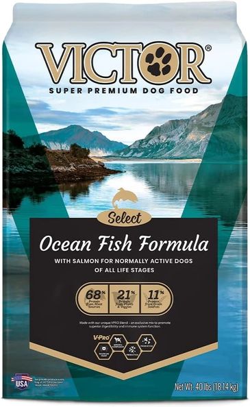Victor Super Premium Dog Food – Select - Ocean Fish Formula – Gluten Free Dry Dog Food for All Norma