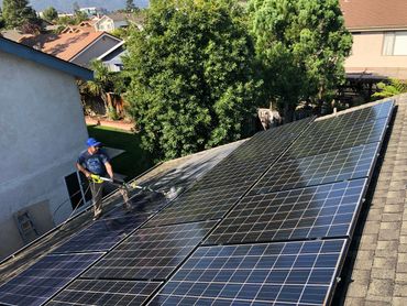 Solar Motion cleaning and maintenance of roof-top solar panels