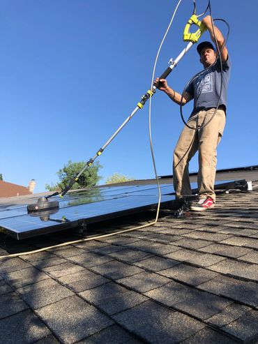 Solar panel cleaning and maintenance done by Solar Motion