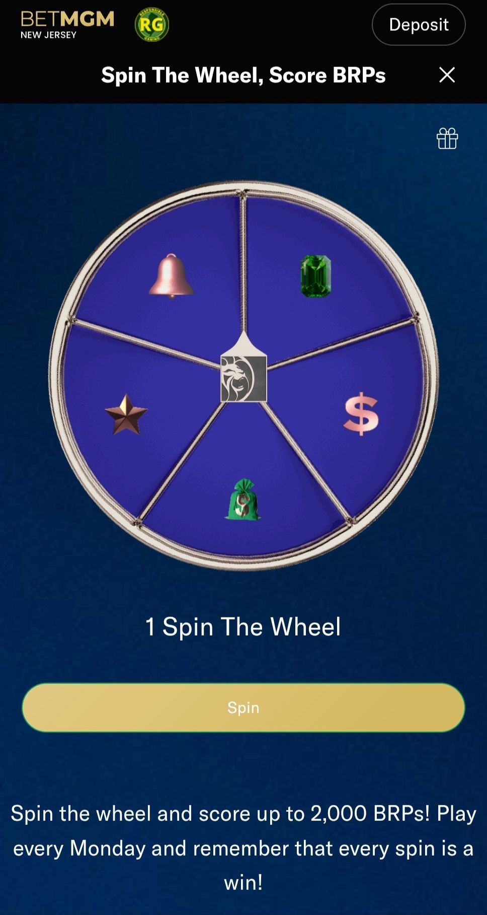 Spin the wheel! Spin the wheel!