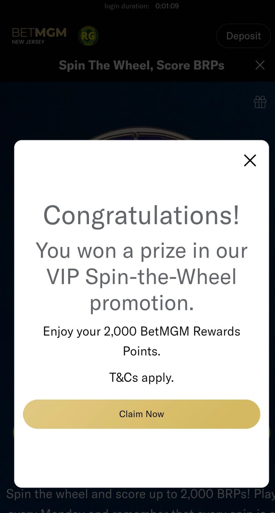 Claim your reward! Claim your reward!