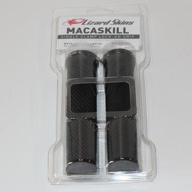 Lizard Skins MacAskill bike handlebar grips in packaging.