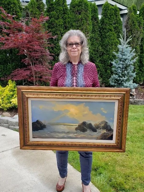 A seascape painting I did at age 12. 