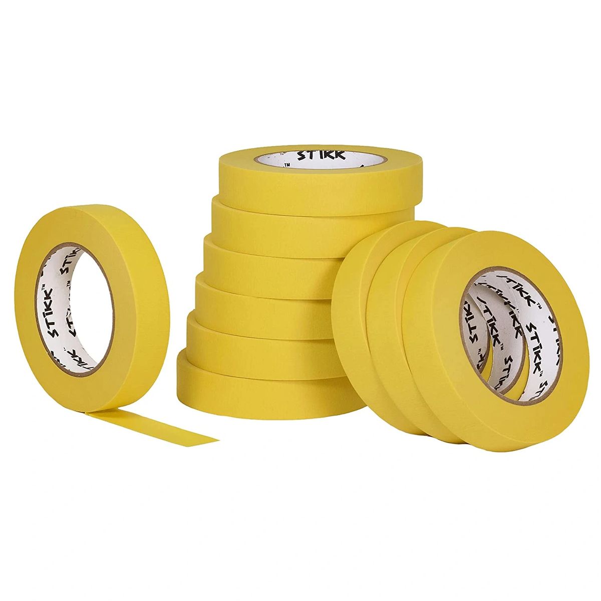 Lichamp 10Pack Automotive Refinish Masking Tape Yellow 36mm x 55m