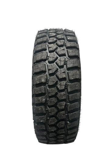 Close-up of an off-road tire tread.