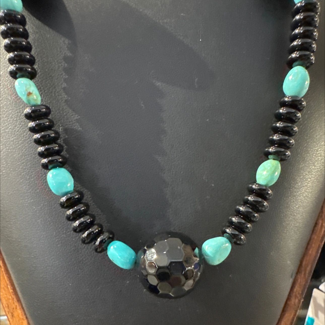 Jay King Dtr Turquoise, and Agate Necklace .925