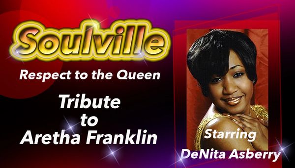 Tribute poster honoring Aretha Franklin, starring DeNita Asberry.