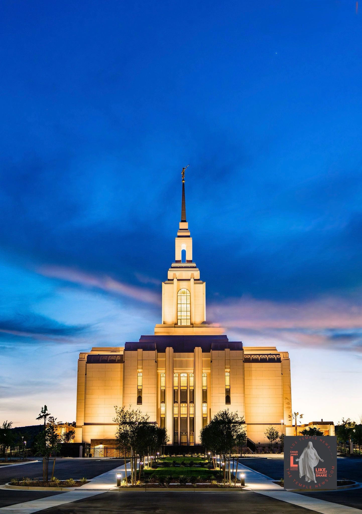 Street Map of the Red Cliffs Utah Temple