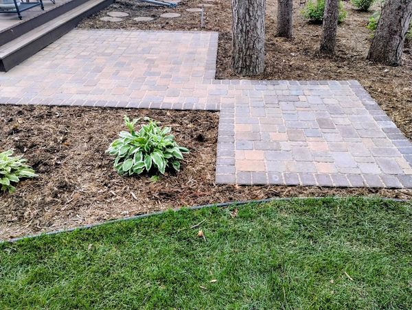 Minnesota Borgert Cobble Paver Patio for Hottub