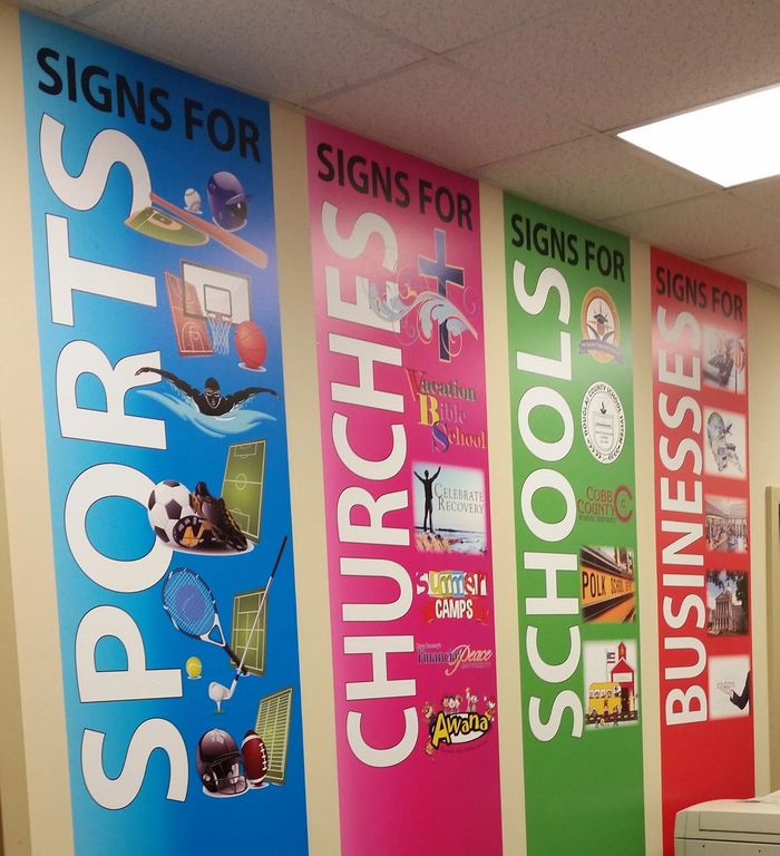 Signs for Sports Churches School and Business