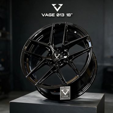ล้อแม็กซ์สีดำเงา Vage ขนาด 18 นิ้ว