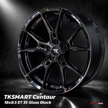 ล้อแม็กซ์สีดำเงา TKSMART Centaur ขนาด 18x8.5 ET 35