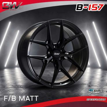 ล้อแม็กซ์สีดำเงา ดีไซน์สปอร์ต B-157