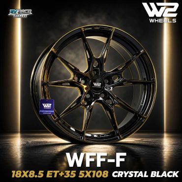 ล้อรถยนต์ WFF-F สีคริสตัลแบล็ค