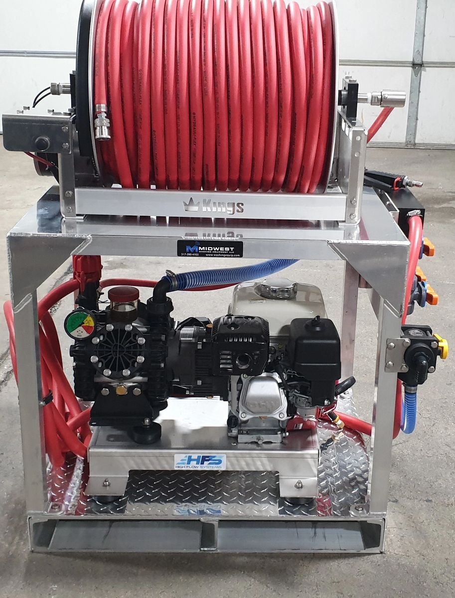 Mini Tsunami Soft Wash Skid Gas Powered Comet P40 AR45 or AR25