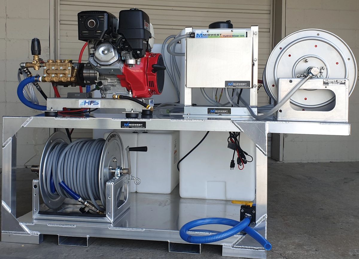 Cyclone + PW Soft Wash & Pressure Washer Truck Skid