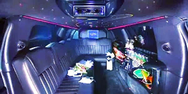 Party limo interior