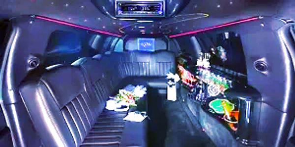 Party limo interior