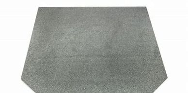 grey solid one piece stone hearth for wood heaters