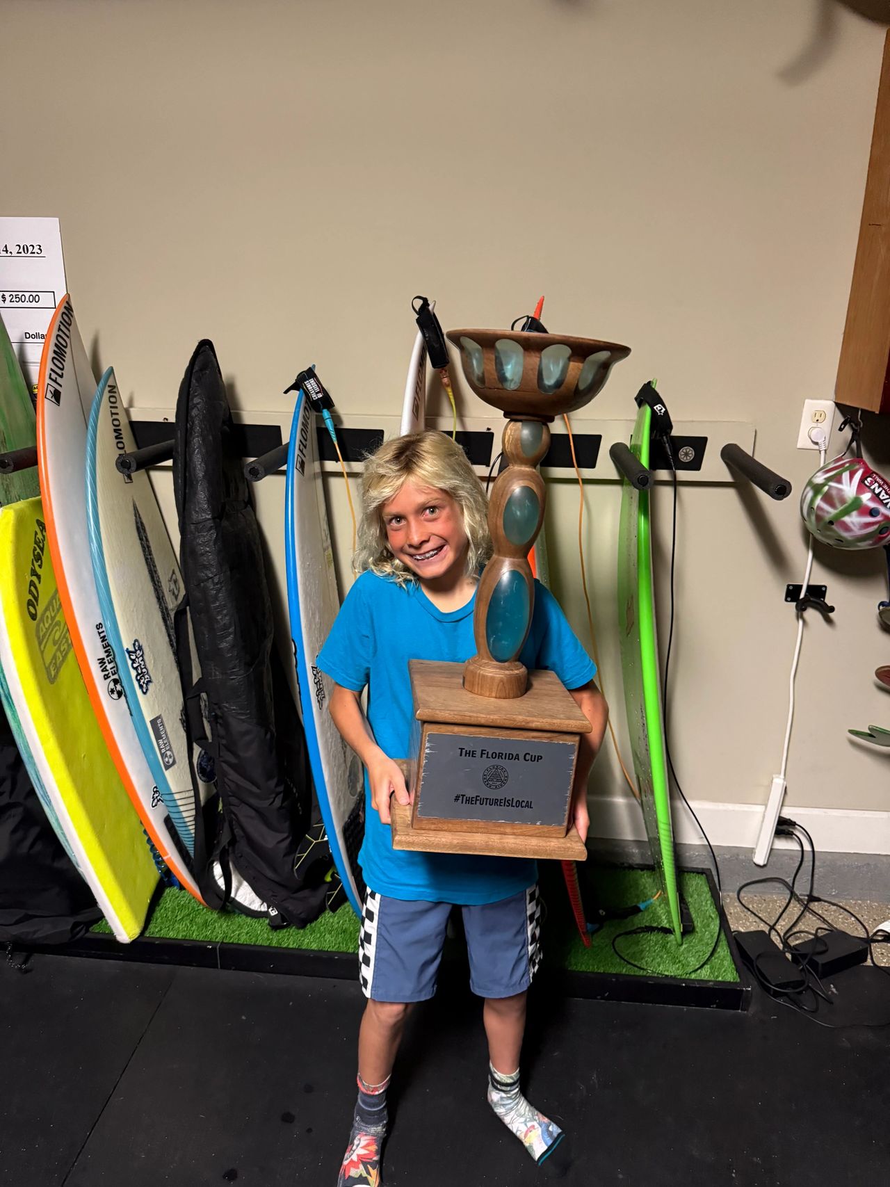 When the captain says you can bring the Florida Cup home and put it in your room for a week! 
