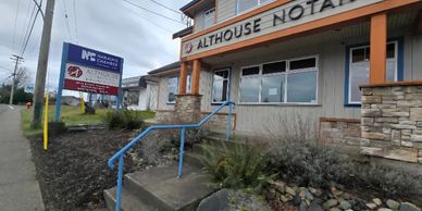 Front entrance to the Greater Nanaimo Chamber of Commerce