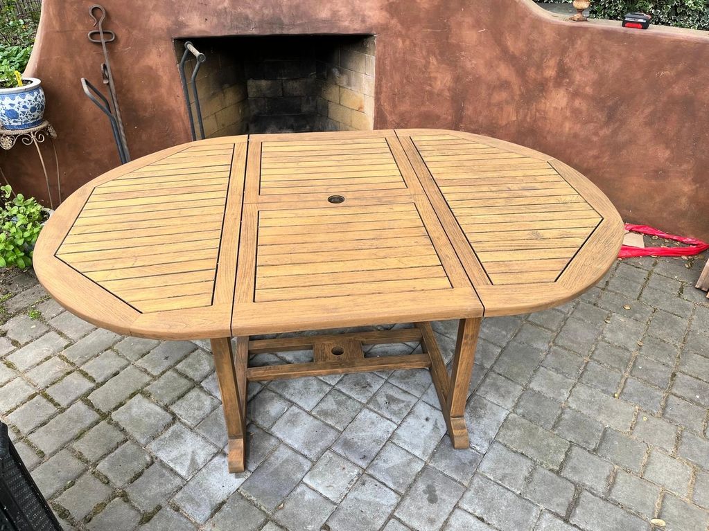TEAK TABLE IS REFRESHED!