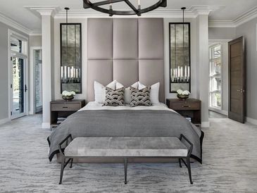 Custom metalwork master bedroom. Brighton, Michigan photo by: Beth Singer