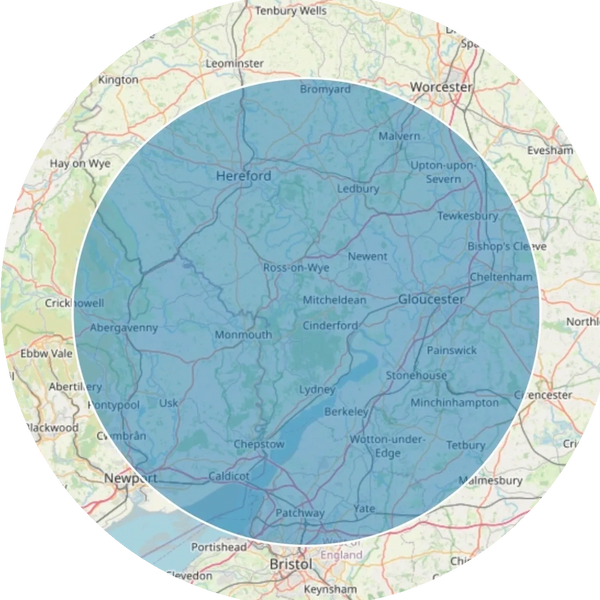 Gloucestershire, Herefordshire, Monmouthshire