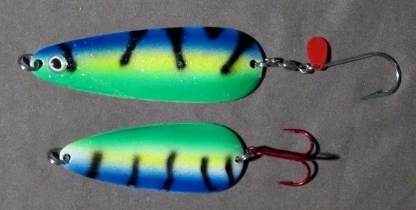 Pêche Au Bass Acme Tackle Little Cleo Spoon Fishing Lure Nickel/ Neon