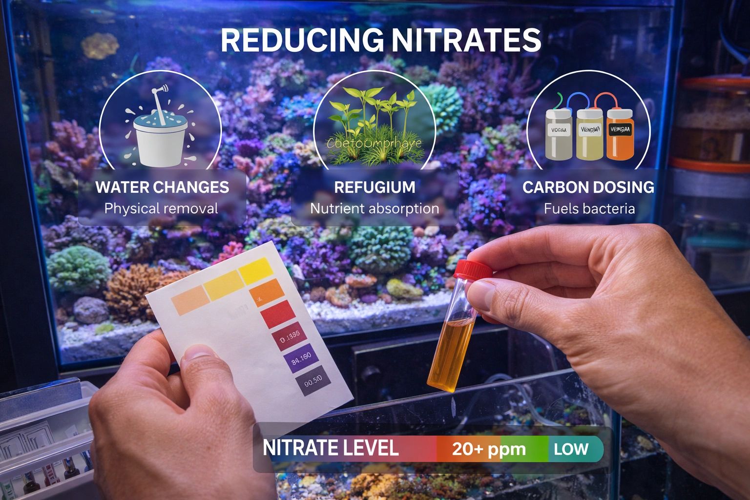 Smart Ways to Lower Nitrates in a Reef Aquarium