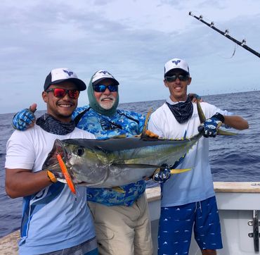 Fish Bora Bora charter boat catches Tuna