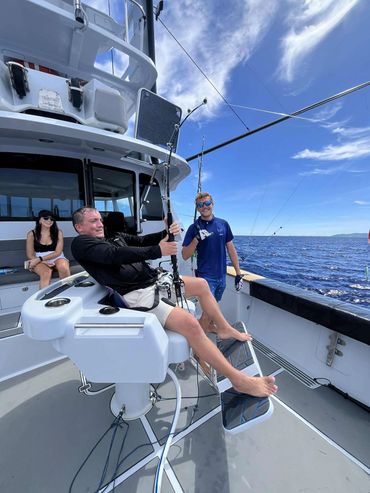 Bora Bora fishing in the fight