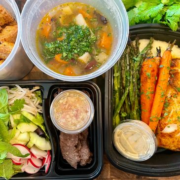 Austin Personal Chef fully prepared menu for local delivery