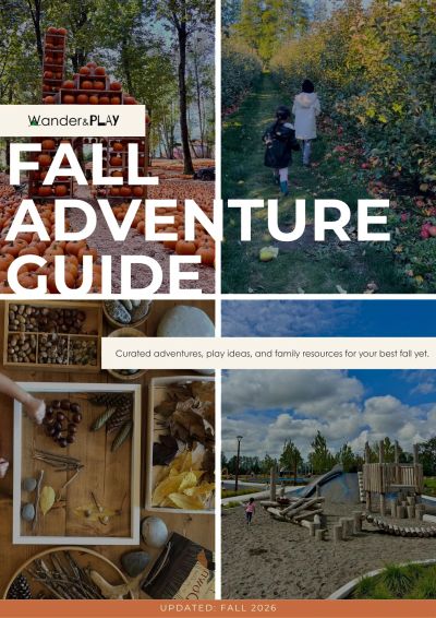 Cover of a Fall Adventure Guide with outdoor and nature scenes.