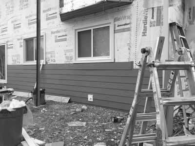 Hardie board siding, created by James Hardie and also known as cement board siding