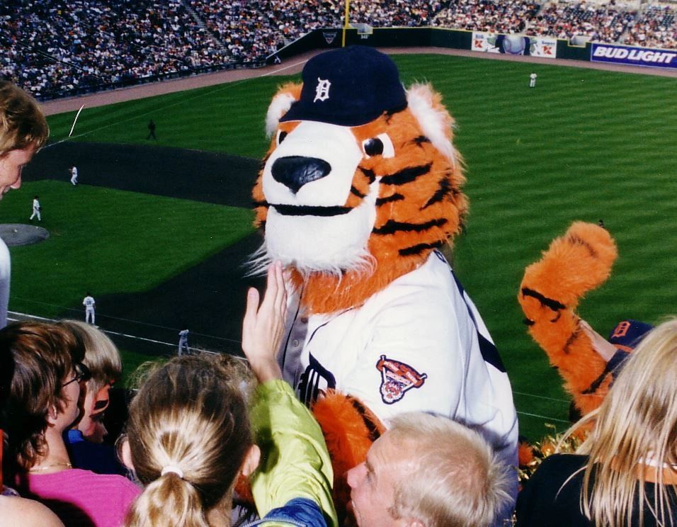 Detroit Tigers PAWS Major League Baseball  Mascot Michigan