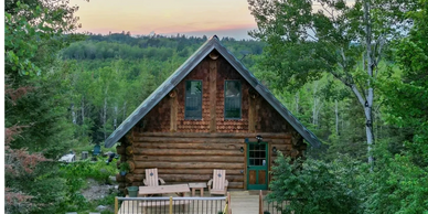 Ely Log Cabin Airbnb Rental