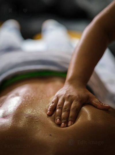 A person receiving a back massage for relaxation and wellness.